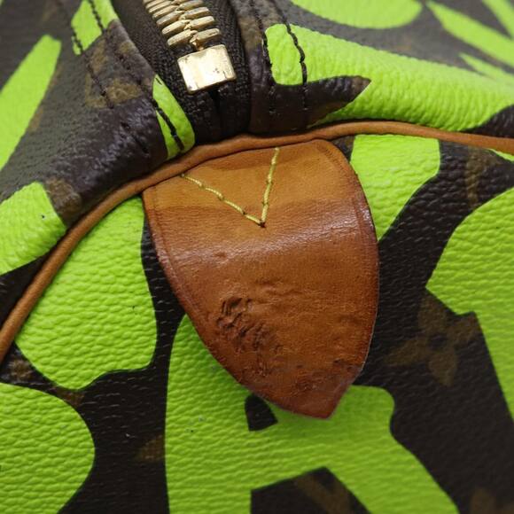 LOUIS VUITTON Monogram Graffiti Keepall 50 Boston Bag Vert M93700 - Picture 10 of 16